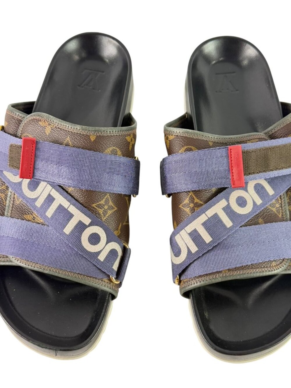 LOUIS VUITTON Honolulu Mule in Monogram Men's Sandals Made in Italy 11UK - 12US